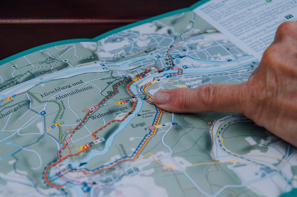 Orientierung mit dem Peilkompass
